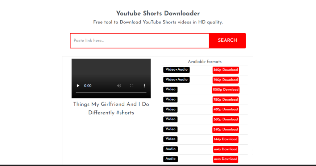 shortsnoob youtube short download wesite